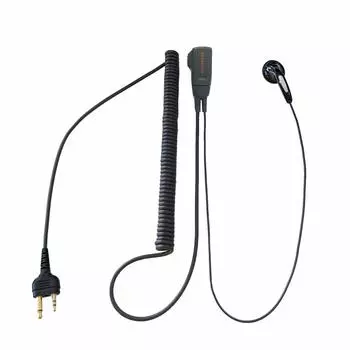 Совместимый с Icom наушник-микрофон для внутренней связи, 2-контактный, тип HG, вьющийся шнур, указанный маломощный приемопередатчик Совместимый продукт FIELD GEAR EV2HG IC-4100