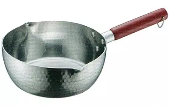 Совместимый с IH алюминиевый плоский горшок Snow 20 см с носиком на обеих руках AYP-20 серебряный