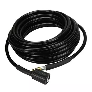 Совместимый с Karcher удлинительный шланг 10 м для мойки высокого давления с резьбовым соединением M22 для замены куркового пистолета для мойки автомобилей чёрный