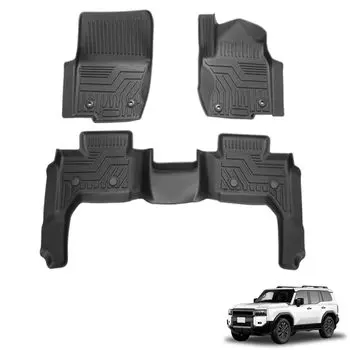 Совместимый с Land Cruiser 250 напольный коврик Land Cruiser 250 Series 3D напольный коврик водонепроницаемый GDJ250 Seater автомобильный коврик устойчивый к царапинам и пятнам для интерьера