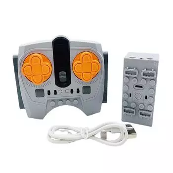 Совместимый с Lego 8-канальный мобильный комплект дистанционного управления с литиевой батареей для MOC, Plug-In и технологией PF