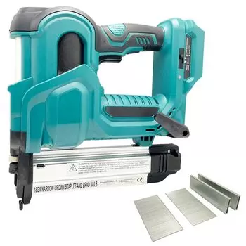 Совместимый с Makita беспроводной степлер, гвоздезабивной пистолет, электрический гвоздезабивной пистолет, пневматический степлер, гвоздезабивной пистолет, совместимый со скобами, отделка, совместимый с 18 В, бытовой инструмент, проданный
