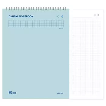 Совместимый с Neo блокнот N с кольцом типа B5, сетка, вертикальное отверстие, 112P НОУТБУК Dear smartpen(писать цифровые) [ЦИФРОВОЙ Синий] [1 книга] NDO-DN190