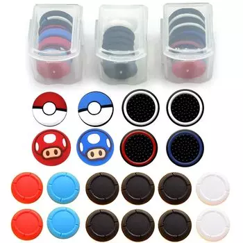 Совместимый с переключателем чехол Freak Stick, чехол для аналогового джойстика, совместимый чехол для джойстика, чехол для хранения, в комплекте синий красный ZHI-NYLLDJS Joy-Con