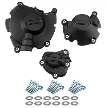 Совместимый с Yoothi комплект защитной крышки двигателя мотоцикла для Yamaha YZF R1 2015-2023 (черный) чёрный