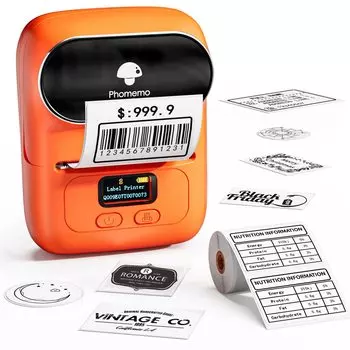 Совместимый со смартфоном принтер этикеток Memoqueen M110 Термопринтер Мобильный принтер Портативный принтер Редактирование смарт-приложений Bluetooth-соединение