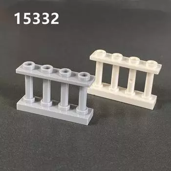 Совместимый строительный блок 15332 30055 Мелкие строительные блоки Аксессуары Строительные детали 1X4X2 Маленькие перила Ограждение Забор 1 piece