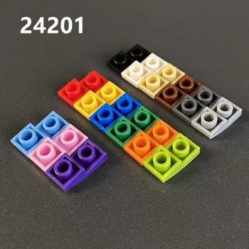 Совместимый строительный блок 24201 Технологическое образование Мелкие частицы Строительный блок Аксессуары Детали 1X2 Обратная дуга Детали 1 piece