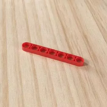 Совместимый строительный блок 32065, технология изготовления блоков для строительства из мелких частиц, запасные части 4114295, черный, 1X7, отверстие, рычаг, тонкая балка 1 piece