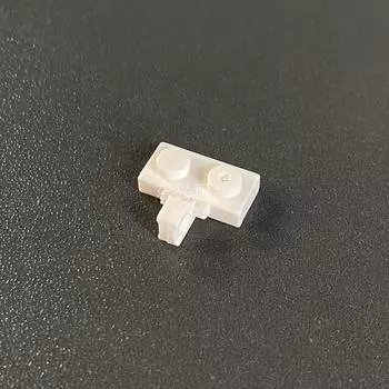 Совместимый строительный блок 44567, детали строительного блока для образования в области науки и технологий, шарнирная пластина 1X2, сторона с пазом для 1 пальца, застежка-молния 1 piece