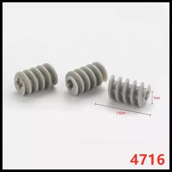 Совместимый строительный блок 4716 Building Block Technology Spare Parts 6037533 Турбина 32905 Червячная шестерня 1X2 1 piece