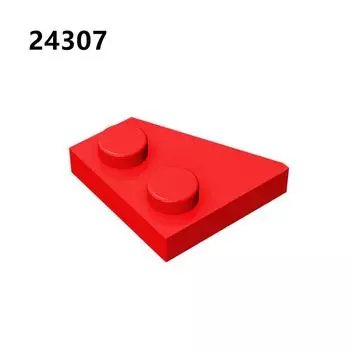 Совместимый строительный блок Мелкие частицы 24307 Строительный блок 2X2 Клин Пластина Правая Игрушка Аксессуары Детали Сборка 1 piece