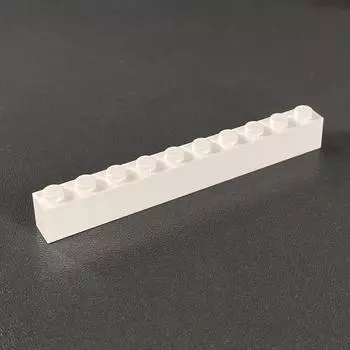 Совместимый строительный блок Мелкие частицы 6111 Строительный блок 1X10 Базовые аксессуары для кирпичей Детали Сборка Головоломка Игрушки 1 piece