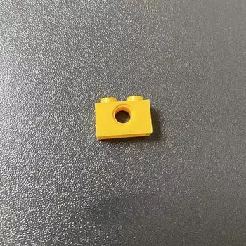 Совместимый строительный блок, строительный блок из мелких частиц 3700, аксессуары, детали, наука и технологии, образовательные пособия 1X2 с 1 отверстием, ударная балка 1 piece