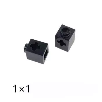 Совместимый строительный блок, строительный блок из мелких частиц 73230, аксессуары 1 * 1, балка с отверстием для вала, детали строительного блока 1 piece