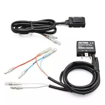 Совместимый светодиодный комплект для аварийной сигнализации Daytona V Strom 250SX Gixxer 46234 (23) 150/250 (20-22) чёрный