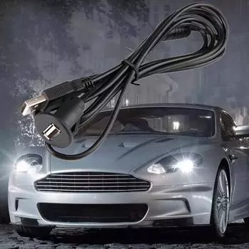 Совместимый удлинительный кабель, многоцелевой пластиковый адаптер для быстрой передачи данных для приборной панели 1m/3ft