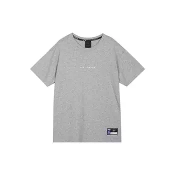 Совместная однобрендовая однотонная футболка с короткими рукавами Jordan X Fragment Design, мужские топы, серая, DA2986-063 XS