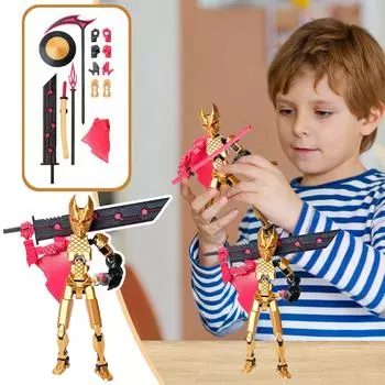 Совместная подвижная 3D-печатная кукла-игрушка, креативное декомпрессионное настольное украшение One Size