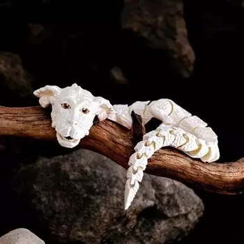 Совместная подвижная фигурка дракона удачи, 3D-печатная голова собаки, украшение дракона для домашнего декора, подарок 22cm