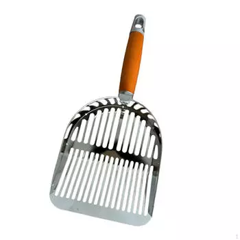 Совок для кошачьего песка, сетчатый фильтр из нержавеющей стали для чистки туалета, совок для чистки домашних животных