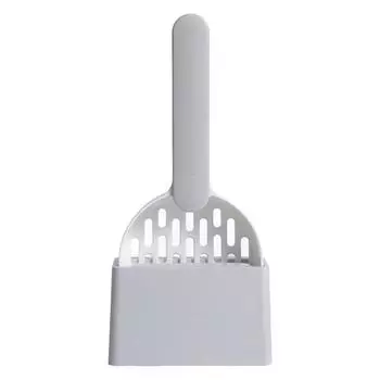 Совок для кошачьего туалета Большой размер АБС Портативный Прочный Совок-сито для кошачьего туалета для дома Кофейный цвет серый