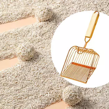 Совок для кошачьего туалета, лопата для песка, удобный инструмент для чистки с крючком для домашних животных argent