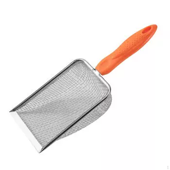 Совок для кошачьего туалета, песок, котенок, металл, нержавеющая сталь для кролика 4 mesh