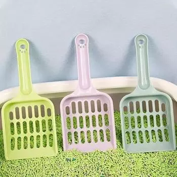 Совок для кошачьего туалета Прочный пластиковый совок для чистки кошачьих и собачьих туалетов для легкой и эффективной очистки кошачьих и собачьих туалетов фиолетовый