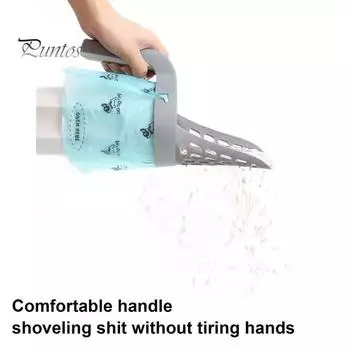 Совок для кошачьего туалета с 1/2/4 сменными мешками для мусора, рулон большой емкости, лоток с прорезями, портативный совок для сбора фекалий, просеивающая лопата, сито, товары для животных A
