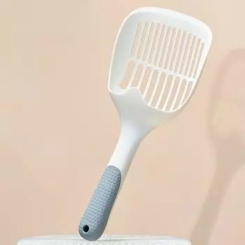 Совок для кошачьего туалета с эргономичной ручкой, гладкое отверстие для утечки песка, совок для кошачьего туалета с крючком для песочной ванны для животных