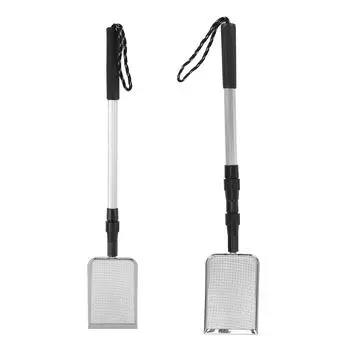 Совок для куриного помета, регулируемый, из нержавеющей стали, металлический совок для кошачьего туалета с длинной ручкой A Type, 2 Telescopic Handles,
