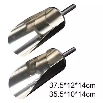 Совок для льда из нержавеющей стали, совок для выпечки, кухонная утварь, совок для кофе, чая, сахара, легко Medium