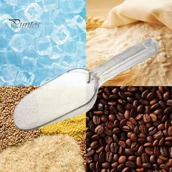 Совок для льда с эргономичной нескользящей ручкой, лопатка для льда, совок для еды и конфет, не содержащий бисфенол А, половник для льда для льдогенератора, мороженого, корма для домашних животных чистый