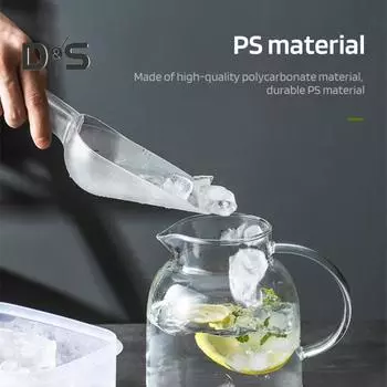 Совок для льда с эргономичной нескользящей ручкой, лопатка для льда, совок для еды и конфет, не содержащий бисфенол А, половник для льда для льдогенератора, мороженого, корма для домашних животных чистый