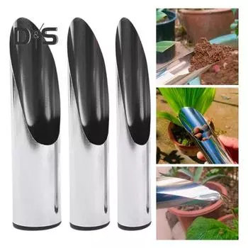 Совок для почвы бонсай из нержавеющей стали, садовая лопата для перекопки почвы, металлический совок для посадки цветов, прополки, культивации, лопата, инструмент S