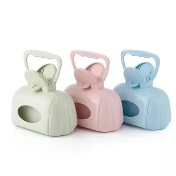 Совок для сбора фекалий домашних животных, легко подбирайте на открытом воздухе, удобный для щенков, кошек, фекалий, очиститель, зажим для удаления фекалий, инструмент для очистки синий