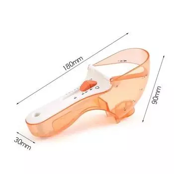 Совок для собак Кухонные мерные ложки Аксессуары Товары для кошачьего корма Миска Кормушка для хомяков Кролик Выращенный набор для кормления Контейнер для домашних животных 130ml синий