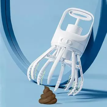 Совок Pooper для маленьких собак, кошек, одноручный инструмент для взлома домашних животных с дозатором для сумок, прост в использовании для прогулок на свежем воздухе