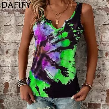 SOWOOLIFE женские модные повседневные блузки и рубашки без рукавов с v-образным вырезом S оранжевый