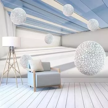Современная 3D стерео сфера абстрактное пространство фреска гостиная ТВ диван спальня фон настенная роспись 200 cm(W) x 140 cm(H)