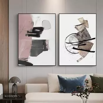 Современная абстрактная европейская картина на холсте, настенная живопись, постеры и печать для офиса для галереи, гостиной, домашнего декора, интерьера 21x30cm No Framed