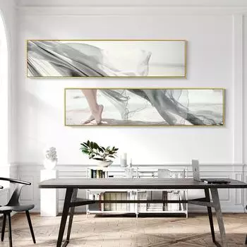 Современная абстрактная картина на холсте, принты с цветами и перьями, прикроватный постер, настенная художественная картина для гостиной, спальни, скандинавский домашний декор 20cm40cm NoFrame