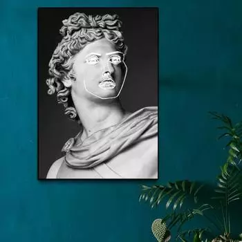Современная абстрактная скульптура Давида, холст, живопись, постеры и принты, настенные художественные картины для украшения гостиной, Прямая доставка 21cm30cm NoFrame