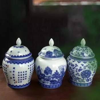 Современная эмалевая расписная цветочная банка, керамическая герметичная банка для чая, позолоченная художественная декоративная банка, бутылка для хранения, украшение для дома