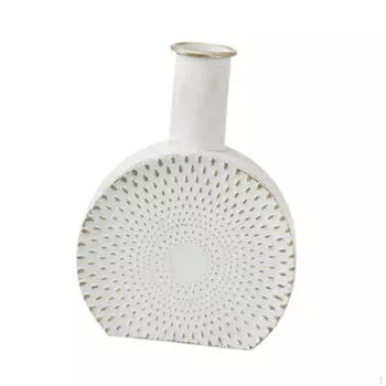 Современная белая ваза для цветочной экспозиции в офисе или дома 20x27cm 7.87x10.63in