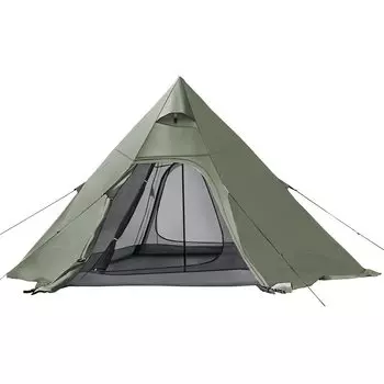 Современная Деко Полюс Один УФ Большая Палатка, Полюс, Легкий, Защита, Сетка, (Оливково-зеленый)