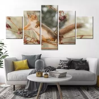Современная фотография животного белка картина холст живопись стены книги по искусству домашний декор украшения стены HD принты плакат 20x35cm*2 20x45cm*2 20x55cm*1