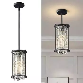 Современная хрустальная люстра, подвесные светильники для потолочного светильника, винтажный подвесной светильник для гостиной, столовой, спальни