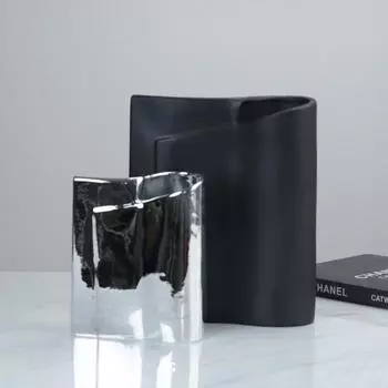 Современная и простая гальванизированная рулонная цветочная посуда, европейский стиль, легкие роскошные украшения, модель гостиной, кабинета, миланской моды, мягкие украшения